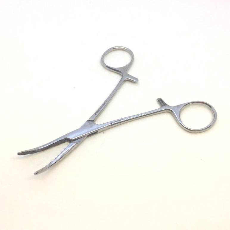 Miniatura Pinça Crile Curva 14cm