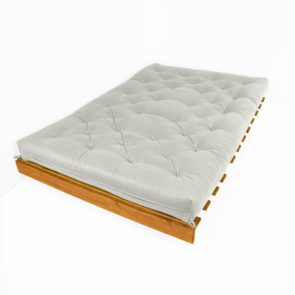 Miniatura Sofá Cama Casal Futon Tokio D33 Madeira Maciça Cor Mel Ii