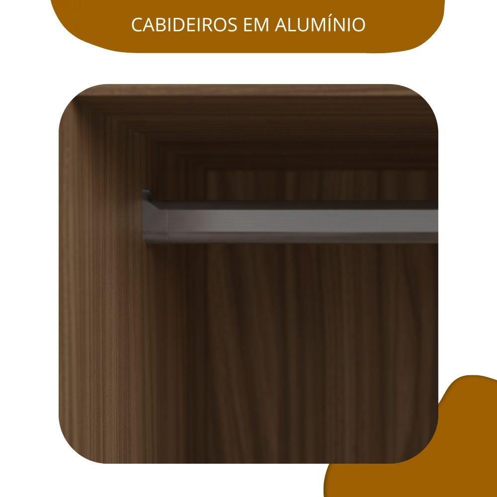 Guarda Roupa Casal 4 Portas Berlim Guarda Roupa Casal 4 Portas 4 Gavetas Berlim Edez Nogueira/Fendi
