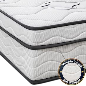 Miniatura Colchão King Cama InBox Moderne Ortopédico com Camada Especial de Espuma D45 25x193x203cm - Branco/Grafite