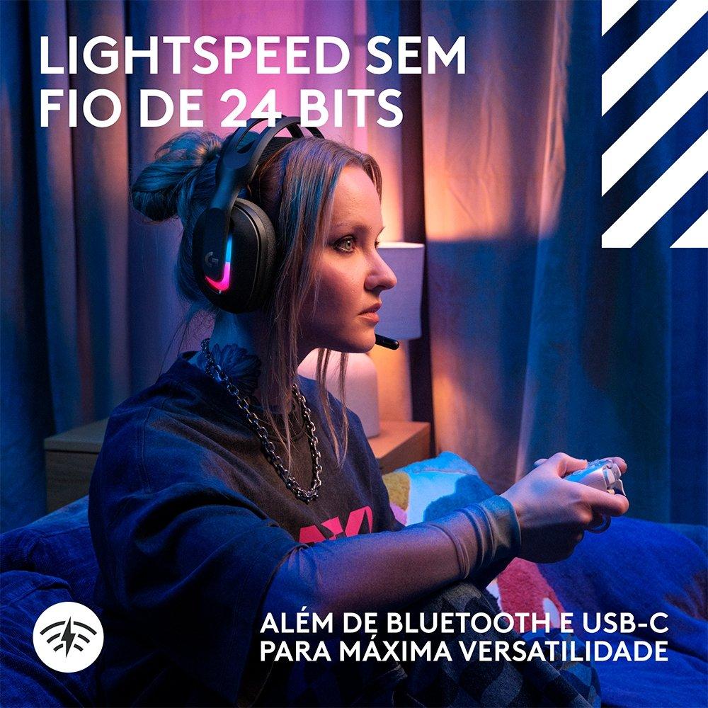 Headset Gamer Sem Fio Logitech G Astro A20 X LIGHTSPEED - Preto - 939-002246