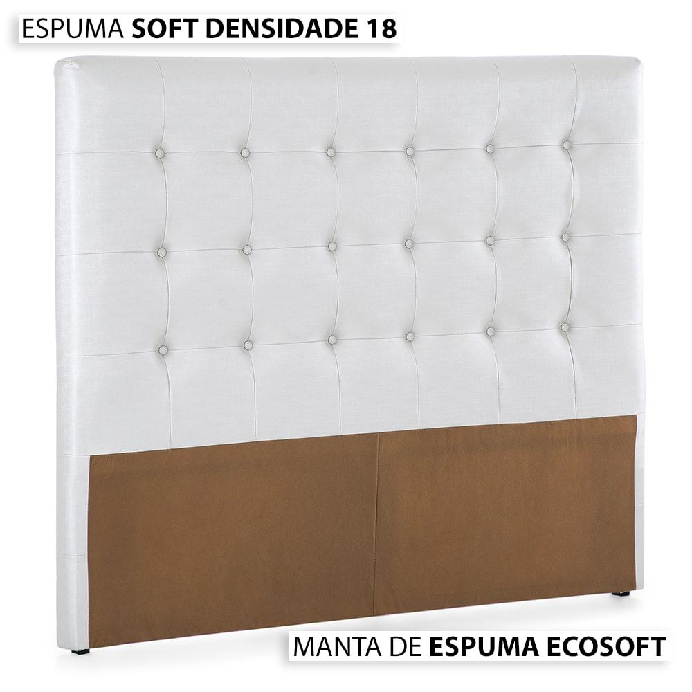 Cama Box com Cabeceira Queen Herval Leeds, Molas Maxspring, 69x158x198 cm