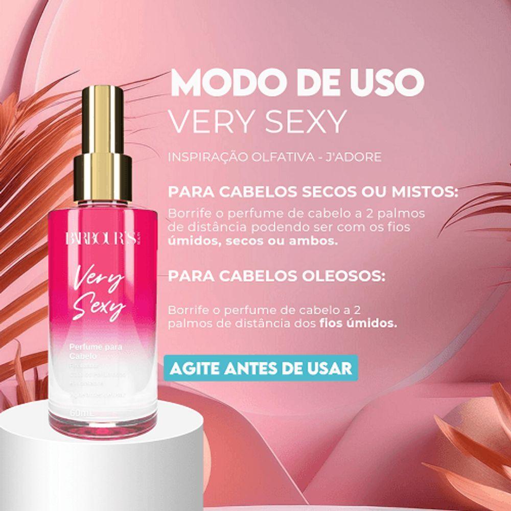 Miniatura Barbour's Beauty Very Sexy - Perfume Para Cabelo 60ml