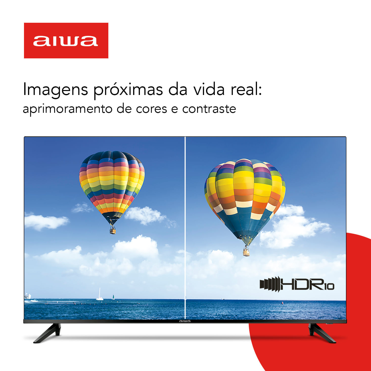 Smart TV AIWA 50” Android 4K Borda Ultrafina HDR10 Dolby Áudio AWS-TV-50-BL-02-A BIV