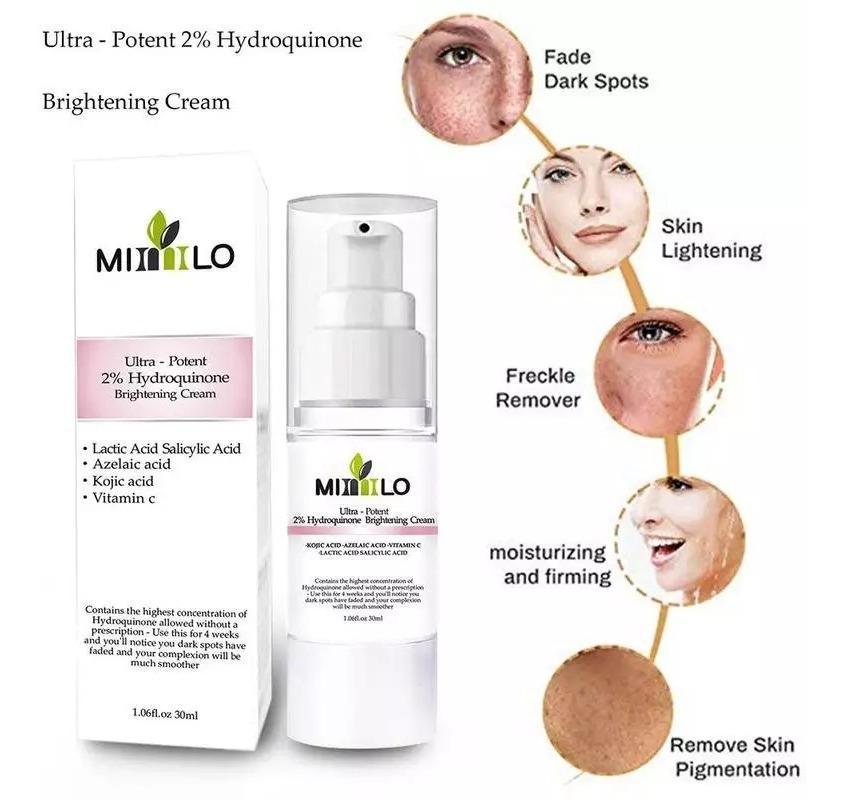 Miniatura Creme Manchas Melasma Ultra Potente Ácidos 2% Hidroquinona Produto Importado Nacional - Emulsão - Anti-manchas - Ultra-potente 2% hidroquinona - 30 - Mista - 1