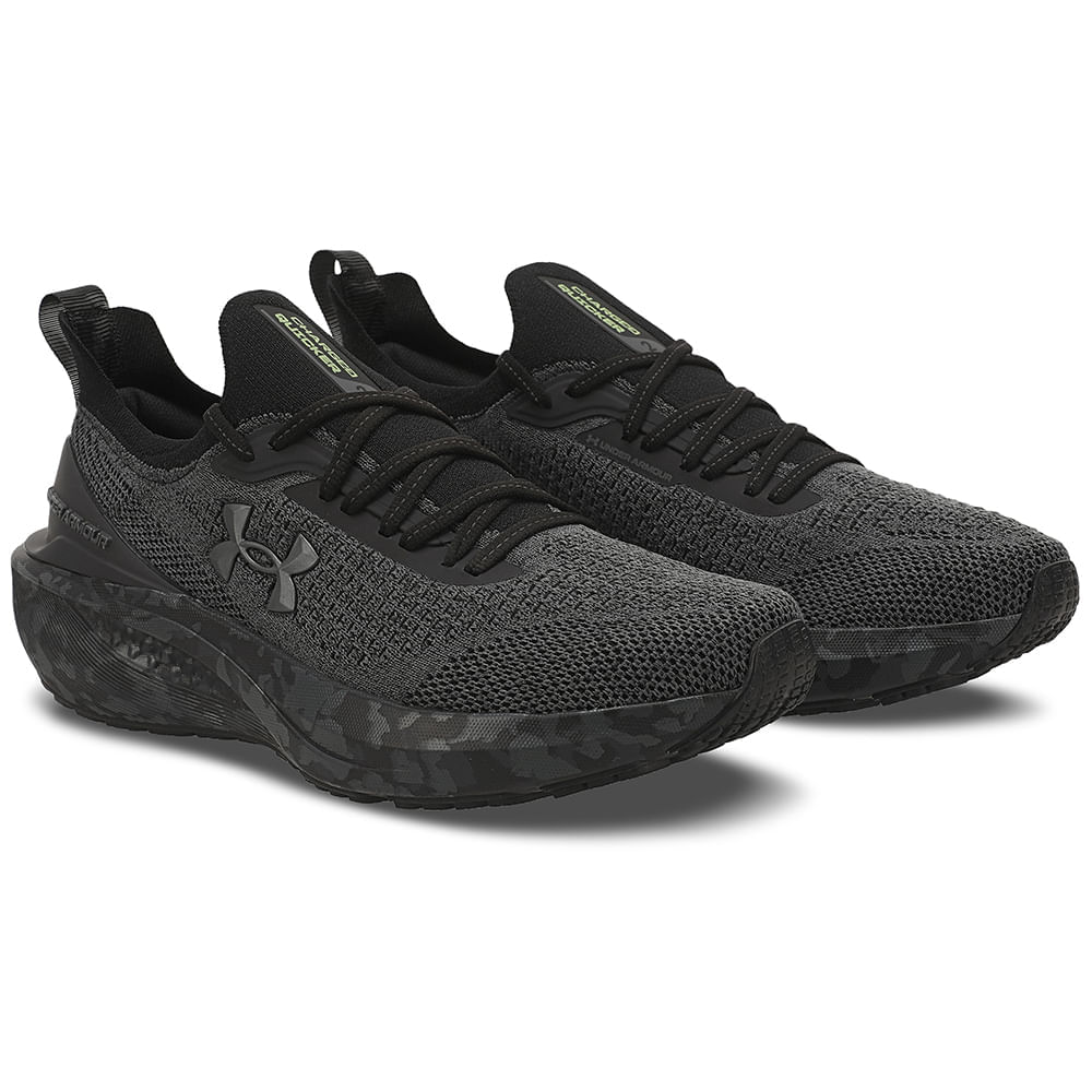 Miniatura Tênis de Corrida Under Armour Charged Quicker 2 34 Cinza