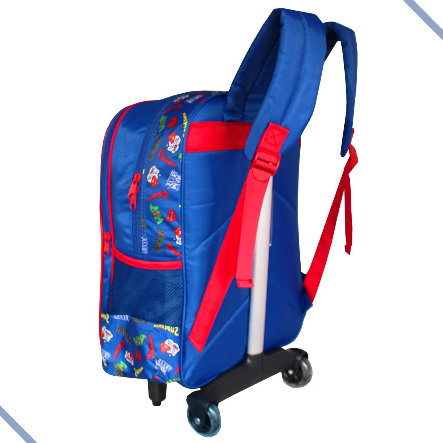 Mochila Infantil Rodinhas Superman Vs Lex Luthor Warner Bros