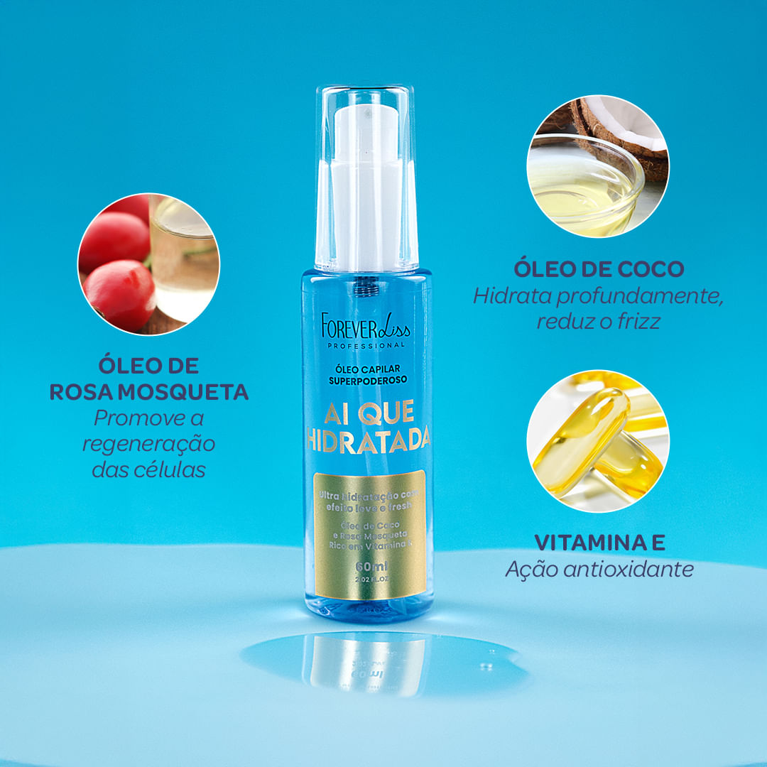 Kit Óleos Superpoderosos Brilho e Hidratação Forever Liss