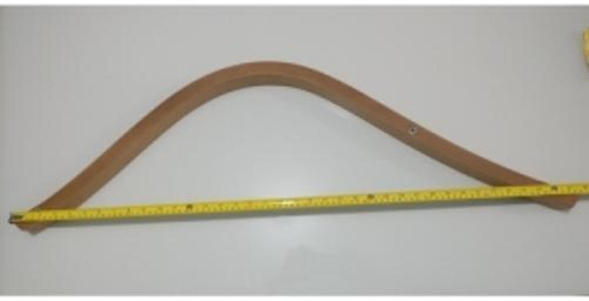 Miniatura Kit Par De Braços Para Poltrona Com Bucha Mdf Laminado Mel