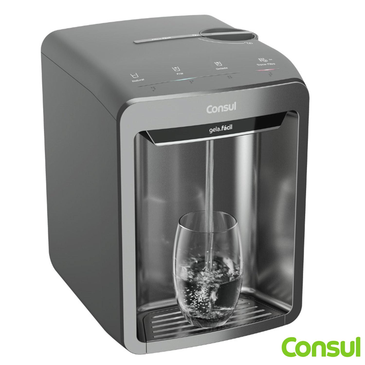 Miniatura Purificador de Água Consul Eletrônico com Refrigeração CPB33AB Bivolt