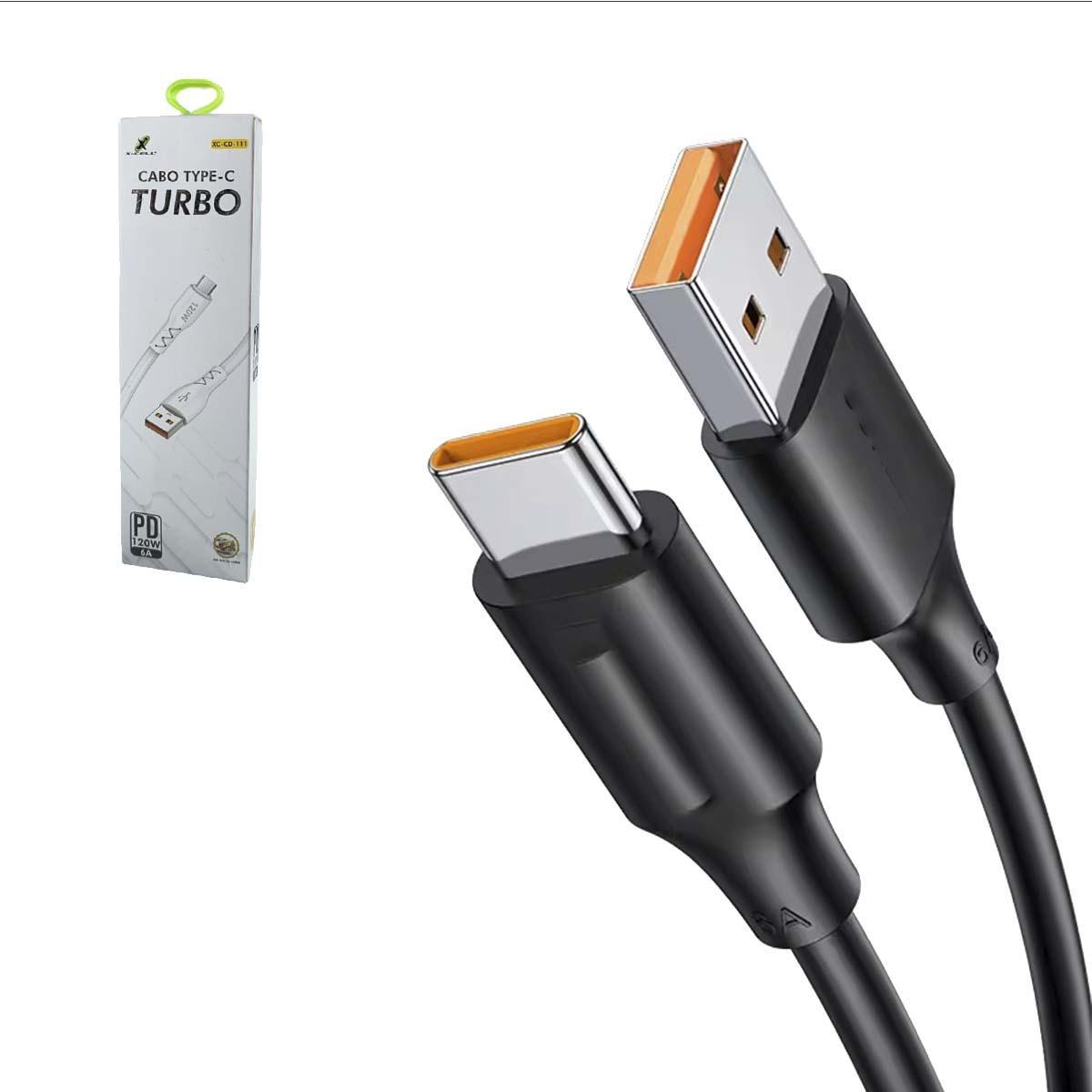Miniatura Cabo De Dados E Carregamento Turbo Usb C X-Cell 120W 6.0 A