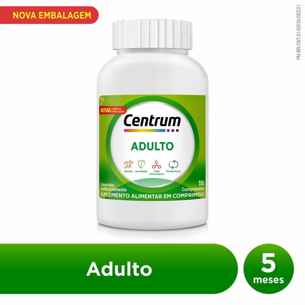 Miniatura Suplemento Alimentar Centrum Multivitamínico Adulto 150 Comprimidos