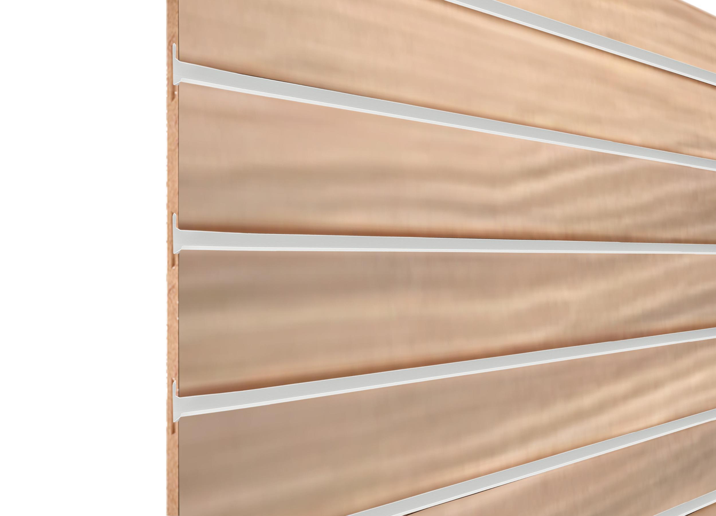 Miniatura Painel Canaletado 90X45 Madeirado 18Mm Canaletas Pvc Branco