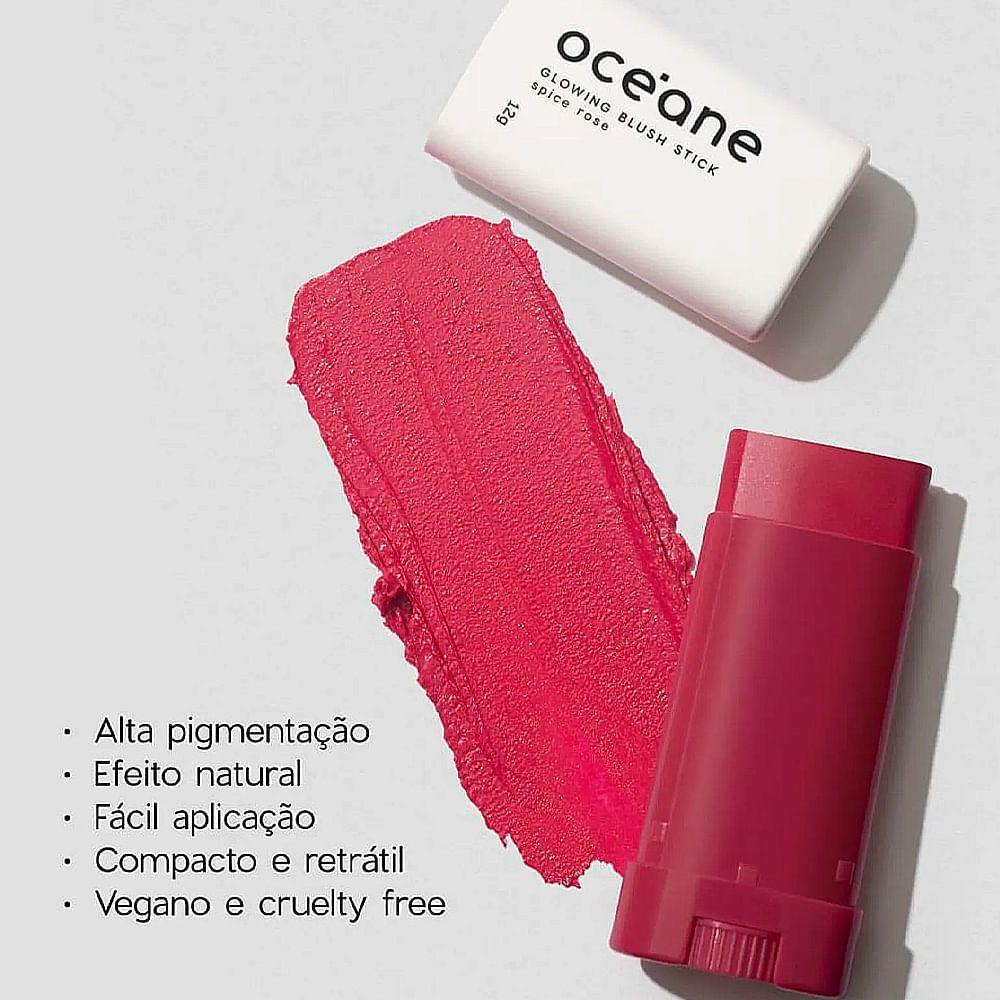 Miniatura Océane Glowing Blush Stick Bf Limited Spice Pink - Blush Em Bastão 12g