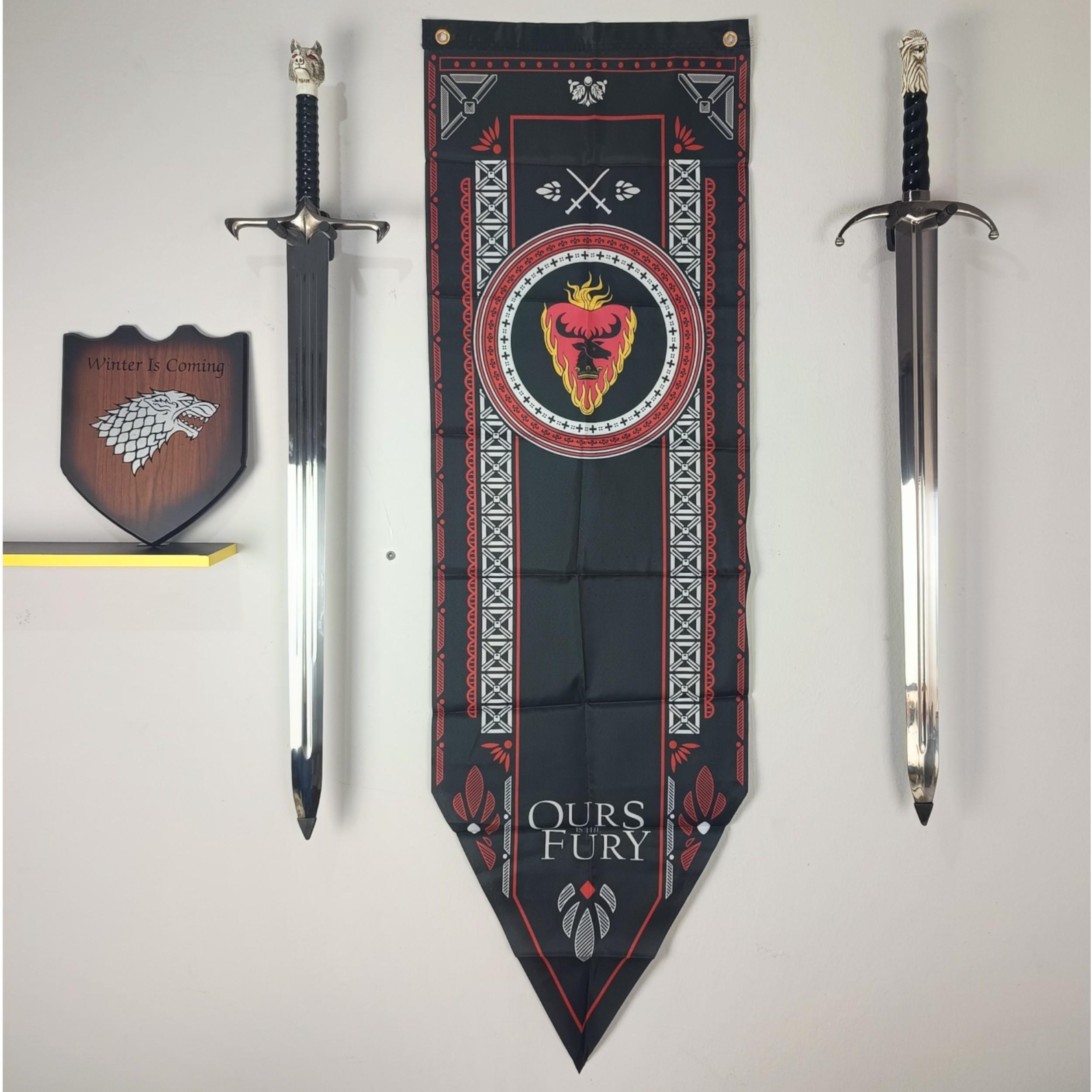 Bandeira Flâmula Com Brasão Casa Baratheon Game Of Thrones