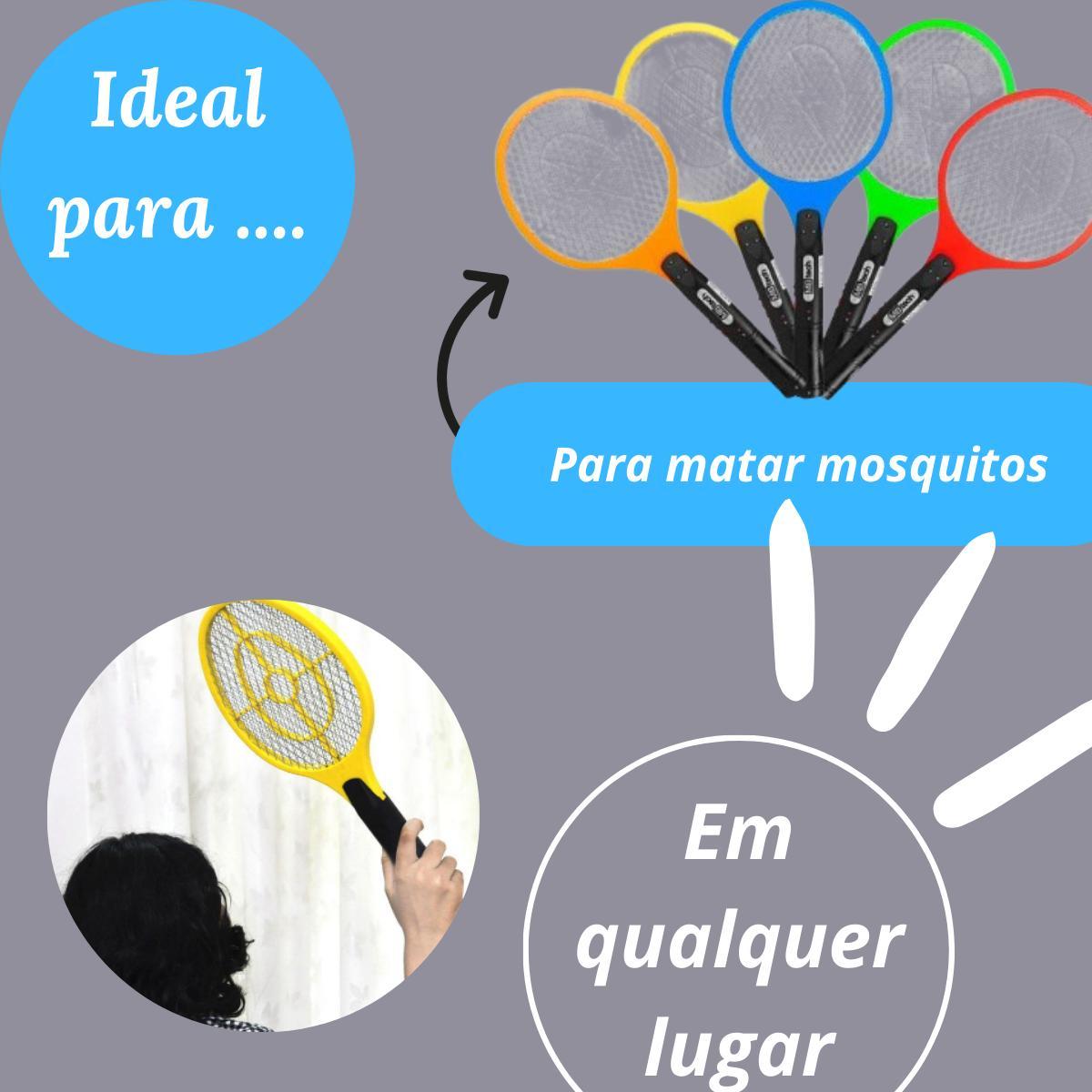 Raquete Elétrica Mata Mosquitos - Entrega Rápida