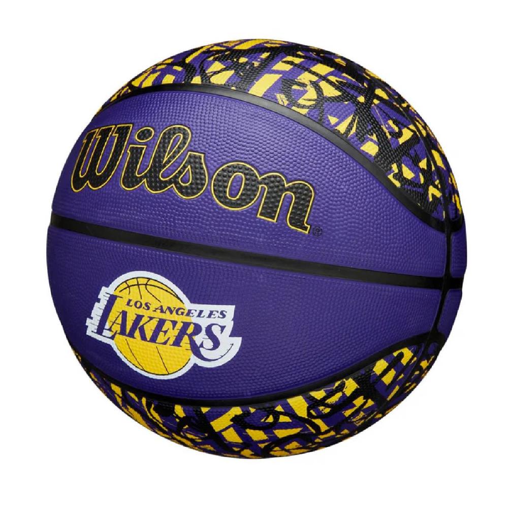 Miniatura Bola de Basquete Wilson NBA Team Graffiti LA LAKERS #7
