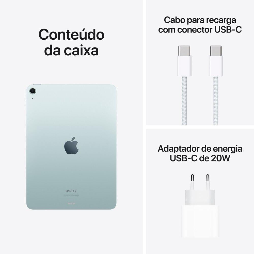 iPad Air 11" M2, 6ª geração, Wi-Fi, 1TB - Azul