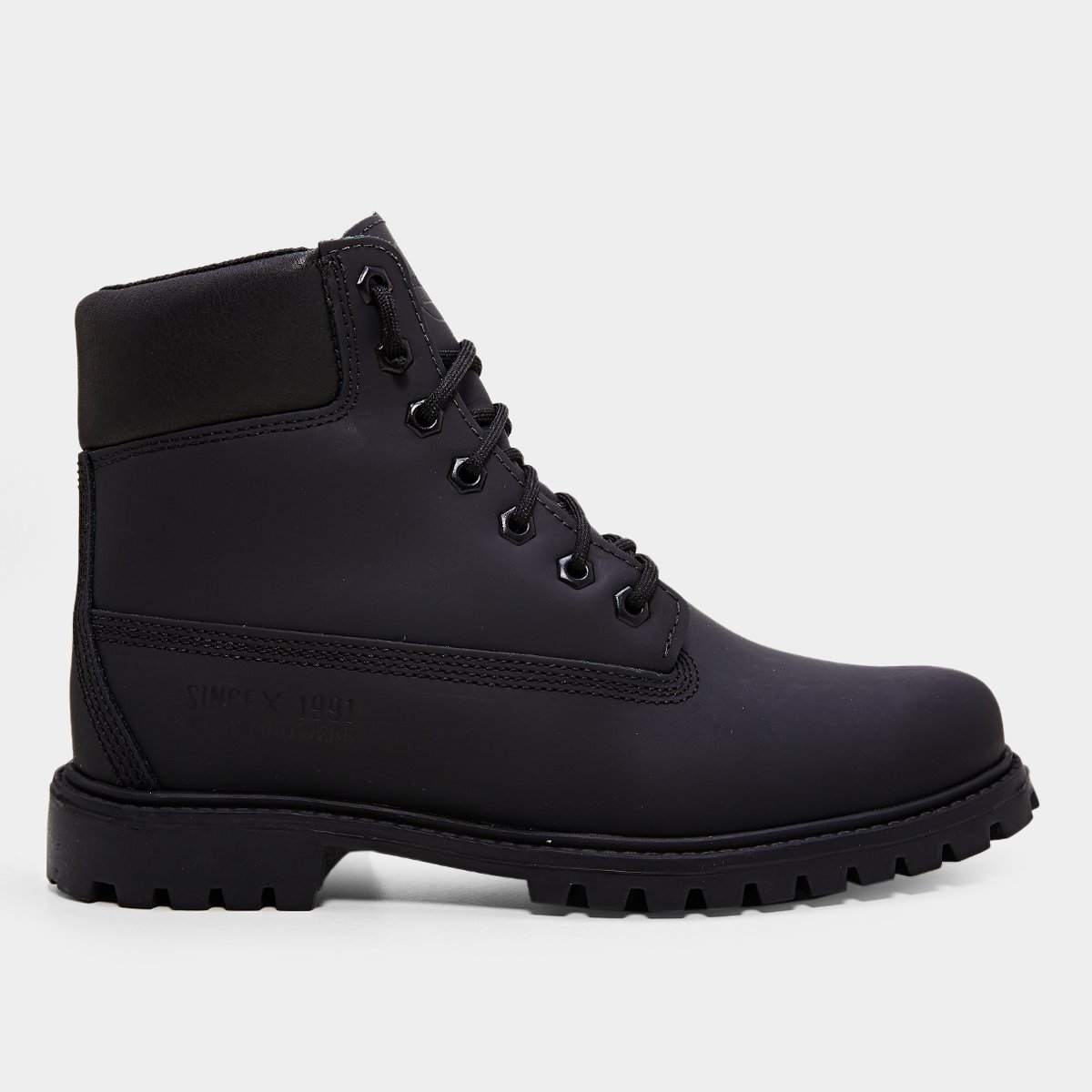 Miniatura Bota Couro Macboot Bronx 02 Masculina Cinza - 38
