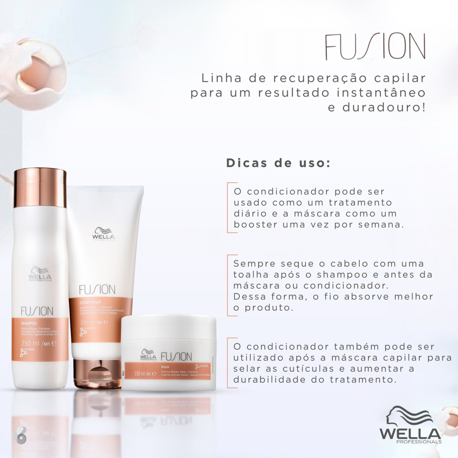 Miniatura Kit Wella Professionals Fusion Trio (3 Produtos) BLZ