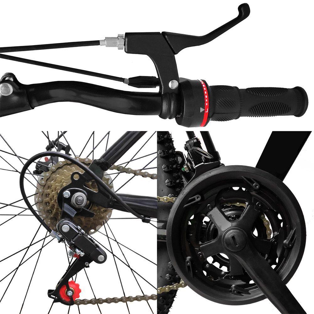 Miniatura Bicicleta Bike Aço 21 Marchas Velocidades Aro 29 Azul Celeste