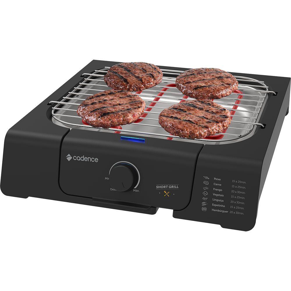 Miniatura Churrasqueira Elétrica Cadence Short Grill 220V