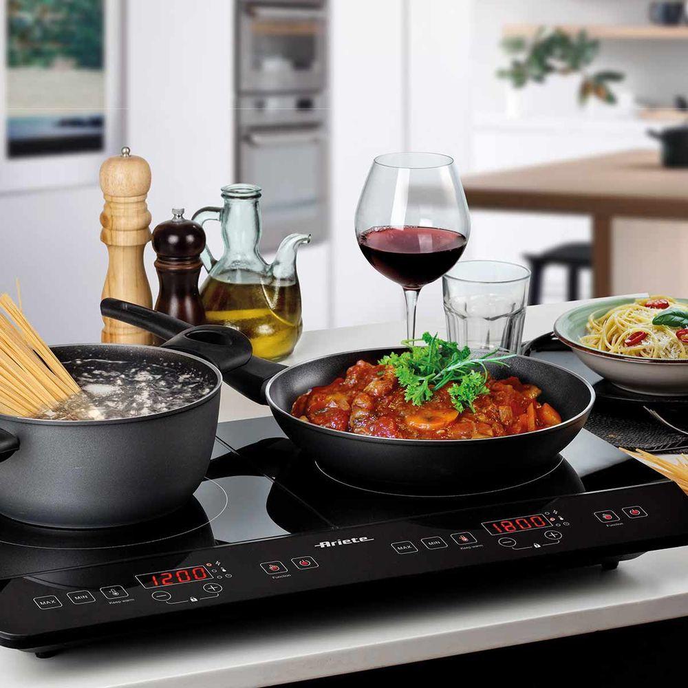 Miniatura Cooktop Elétrico Para Indução Com 2 Queimadores 127V Ariete
