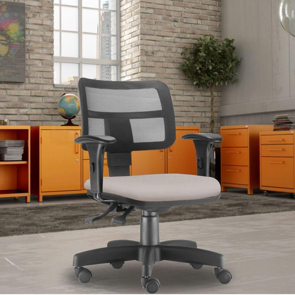 Cadeira Giratória Zip L02 Escritório Bege