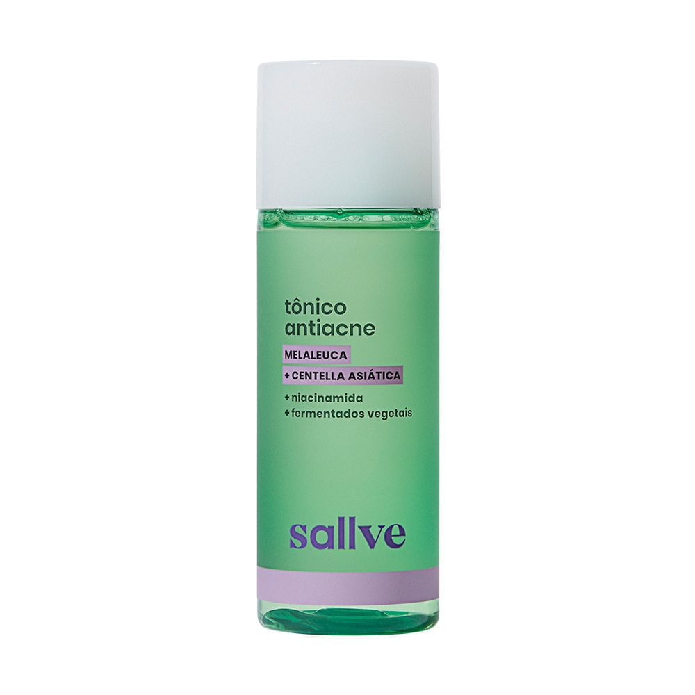 Miniatura Tonico Antiacne Sallve Melaleuca+Centella Asiatica+Niacinamida+Fermentados Vegetais 120Ml