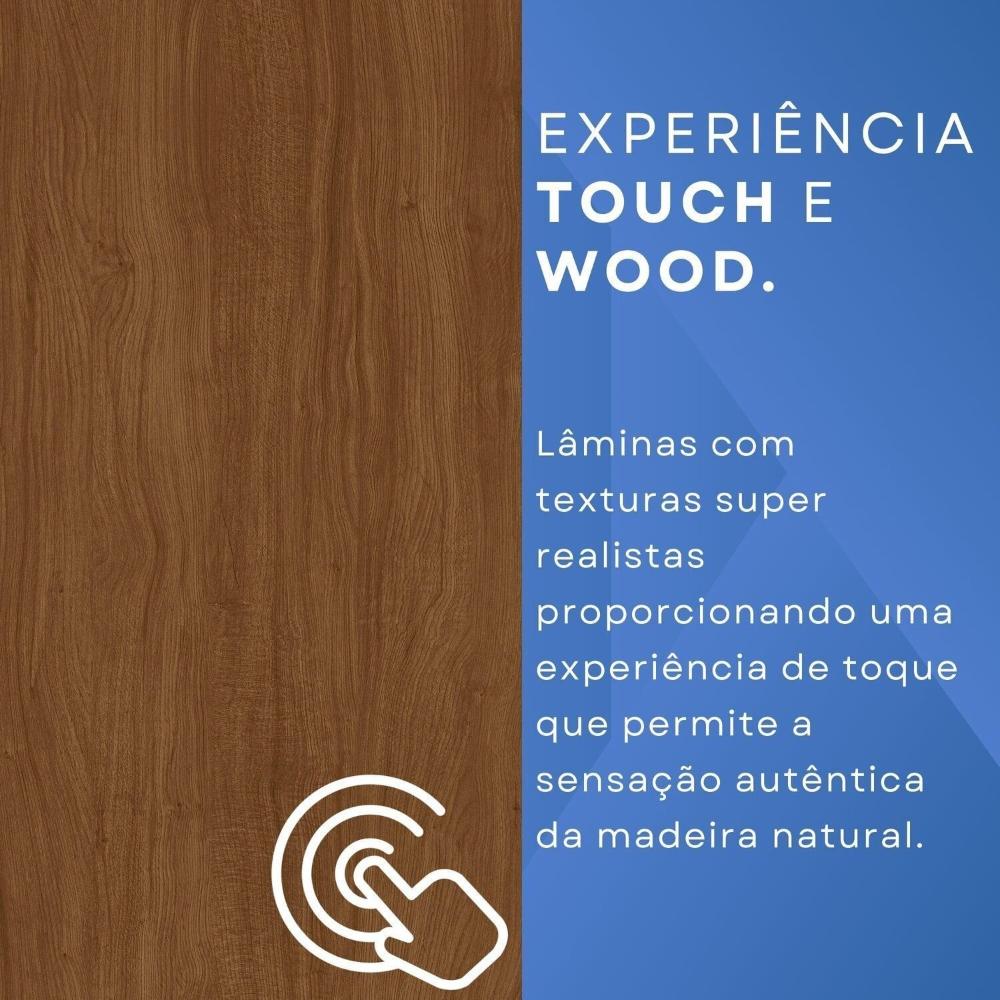 Guarda-roupa Closet 6 Gavetas com Pés Florianópolis Espresso Móveis Cinamomo
