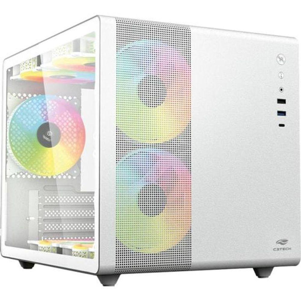 Miniatura Gabinete Gamer C3tech Aquarius Mt-g710 Sem Fans Branco