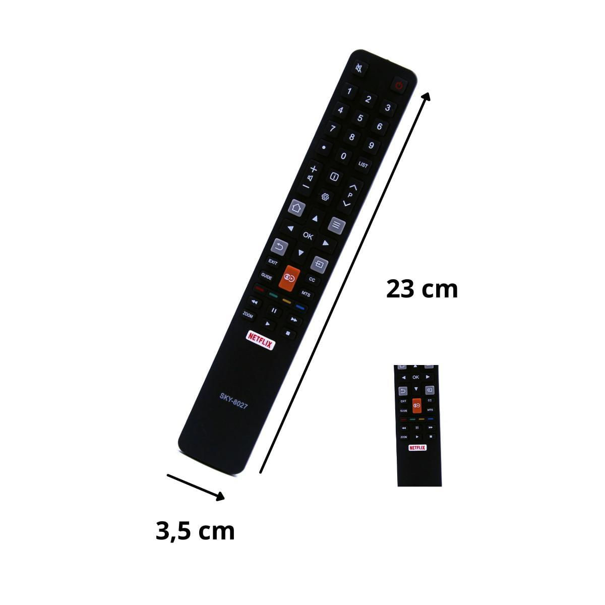 Miniatura Controle Remoto Para Tv Semp Tcl 43 Led Hd L43S4900Fs