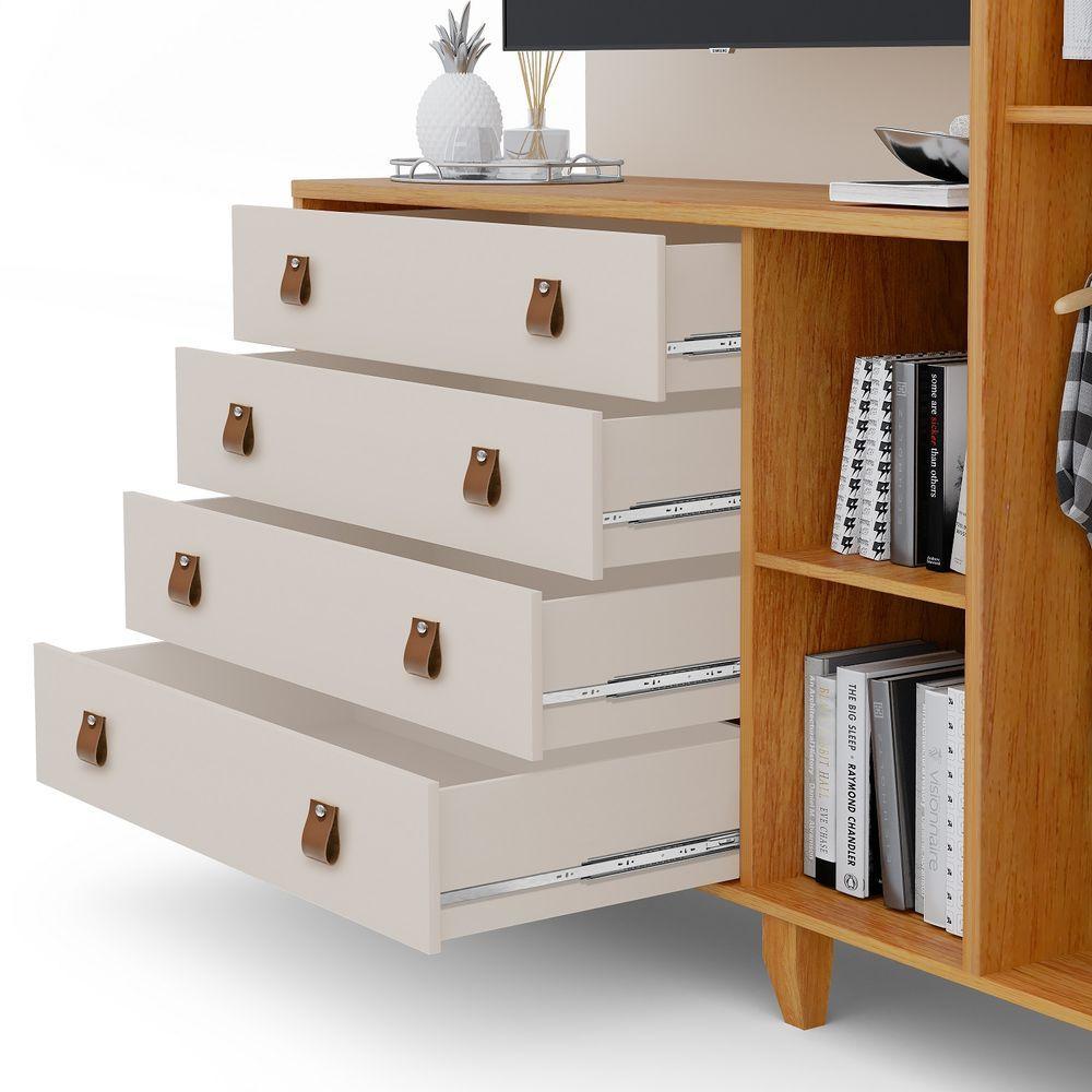 Multiuso Maldivas Com 2 Opções De Uso Mdf Off White/nature