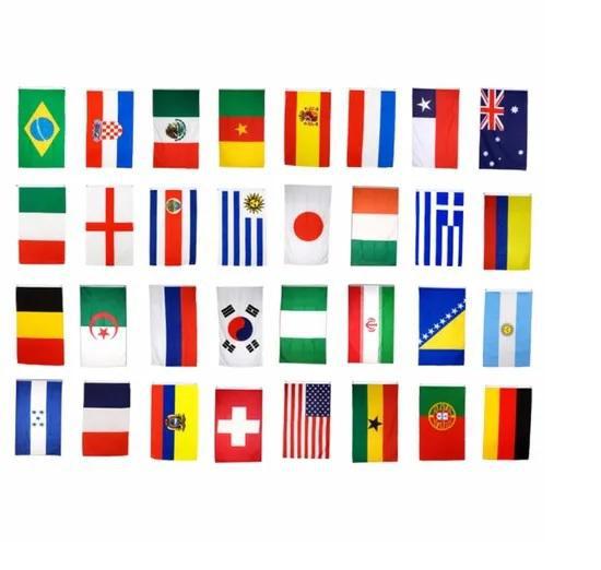 Bandeira Missões Evangelho 32 Nações 30X20Cm + 100 Envelopes