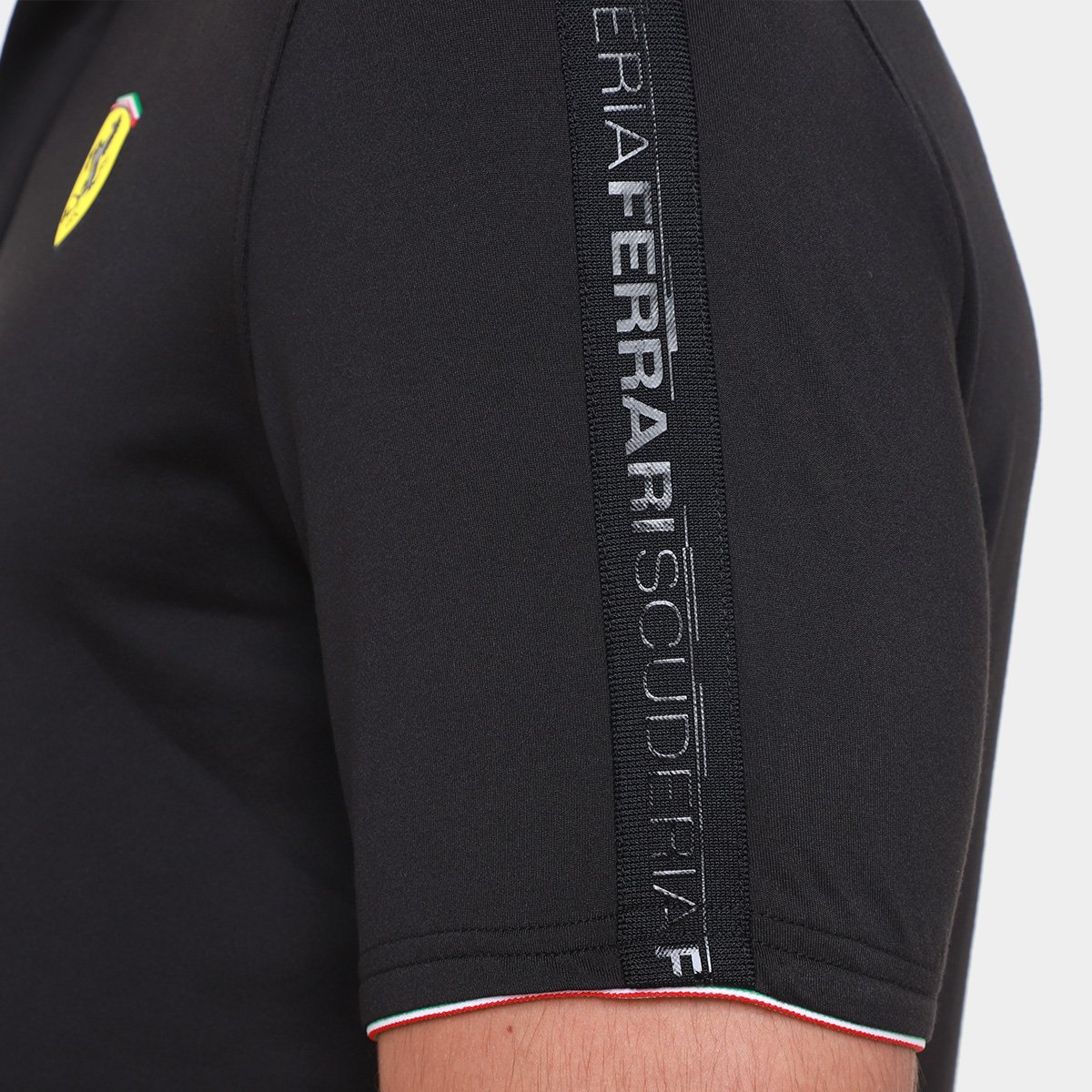 Miniatura Camisa Polo Puma Ferrari Race Cloudspun Masculina Preto - G