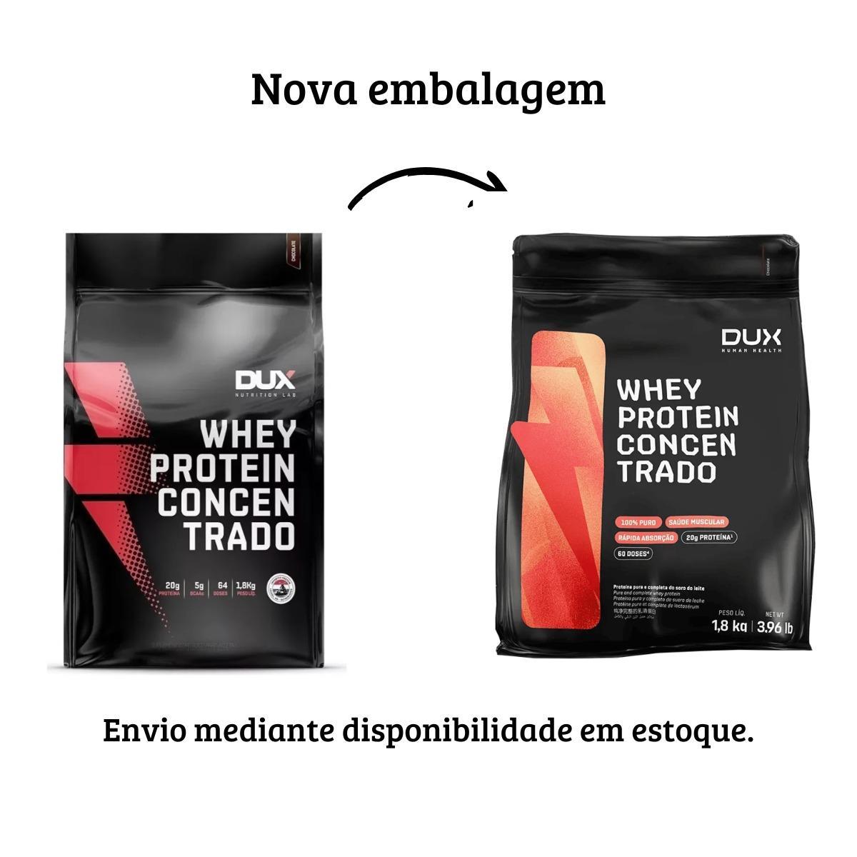 Miniatura Whey Protein Concentrado Dux Nutrition Chocolate 1,8Kg