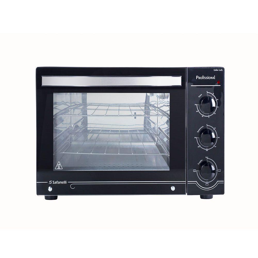 Miniatura Forno Elétrico Lady Inox 45 Litros Safanelli Preto 110V 110V
