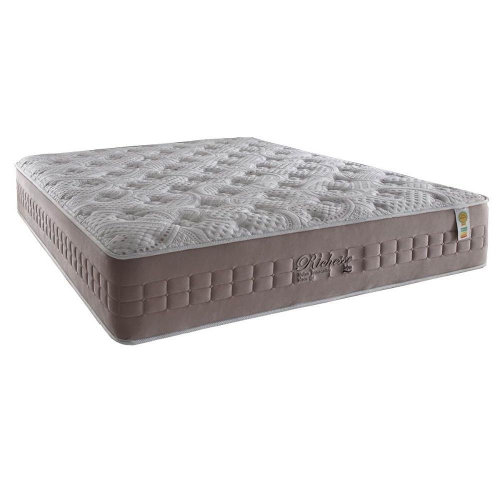Miniatura Colchão King Molas Ensacadas Visco Gel Masterpocket Richesse Euro Pillow (193x203x36) - Anjos