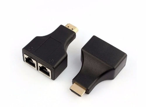 Miniatura Extensor Hdmi 30m Metros Rj45 Hd 3d