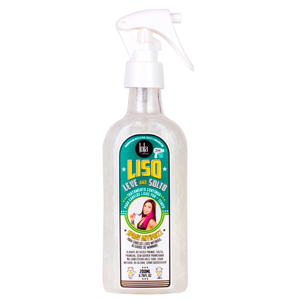Miniatura Lola Cosmetics Liso, Leve and Solto - Spray Antifrizz 200ml