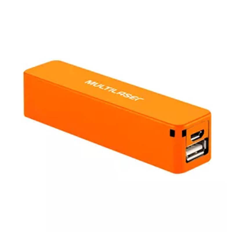 Miniatura Carregador Multilaser Smartogo Power Bank 2200mah Laranja Homologação: 43551503111
