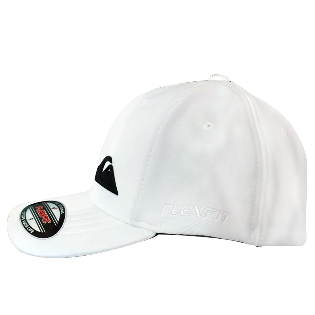 Boné Quiksilver Plate Side Black Branco