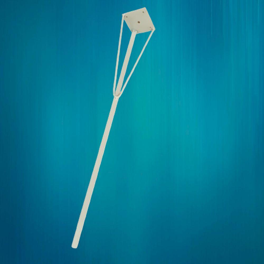 Miniatura Kit 3 Hairpin Legs Para Mesa Industrial Hairpin Legs 75cm Branco Medcombo