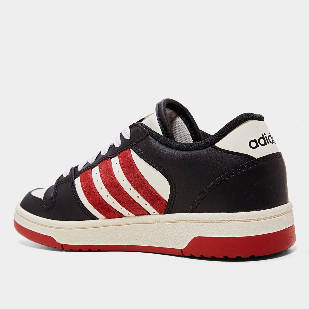 Miniatura Tênis infantil Adidas Break Start Preto+Vermelho - 33