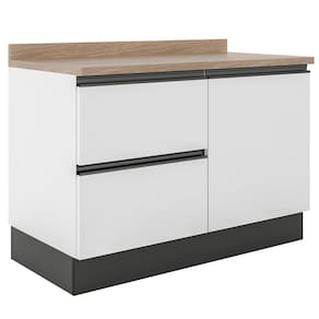 Cozinha Completa Bartira Linea com 13 Portas e 6 Gavetas e 9 Prateleiras - 562,6cm de largura Branca