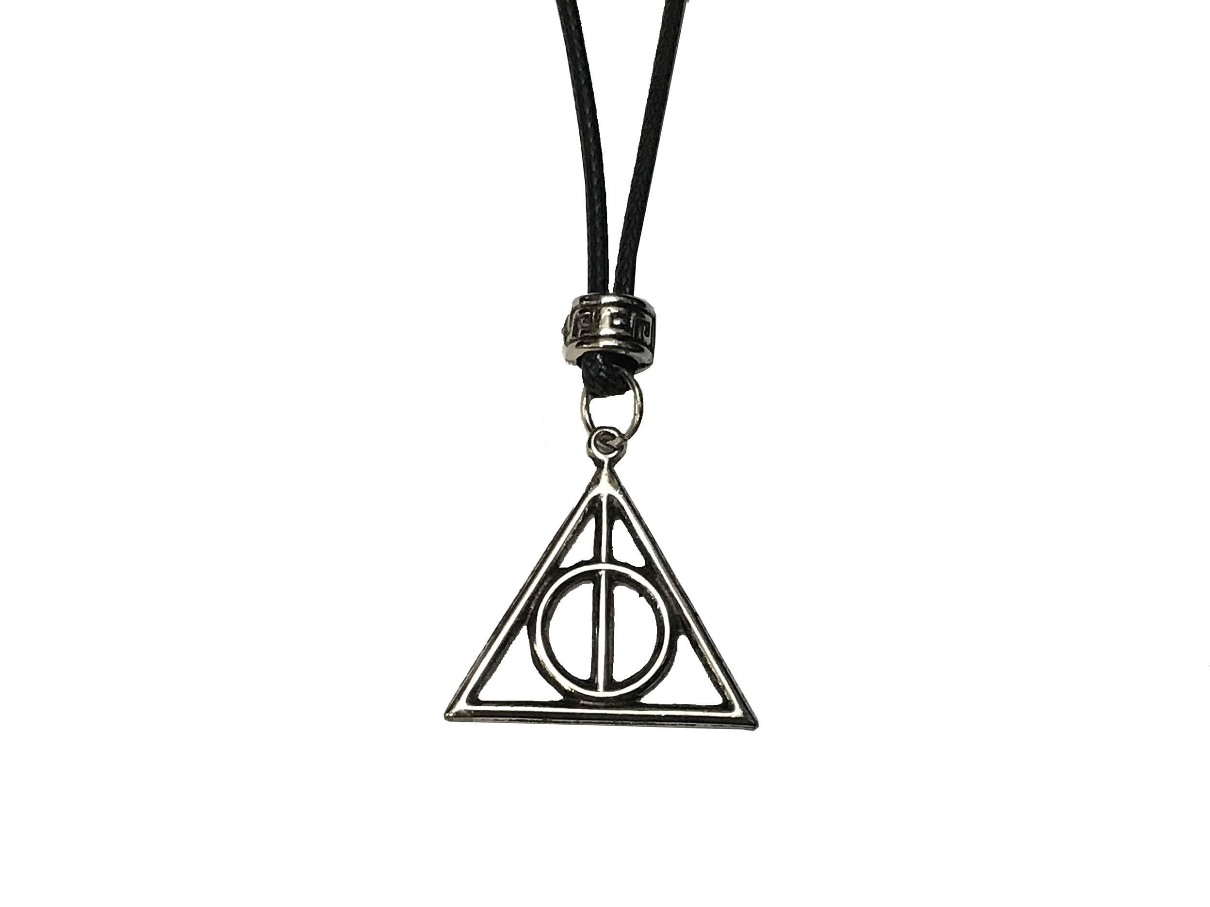 Miniatura Colar Harry Potter Relíquias Da Morte Regulável Preto - Colar - Metal - Regulável - Médio