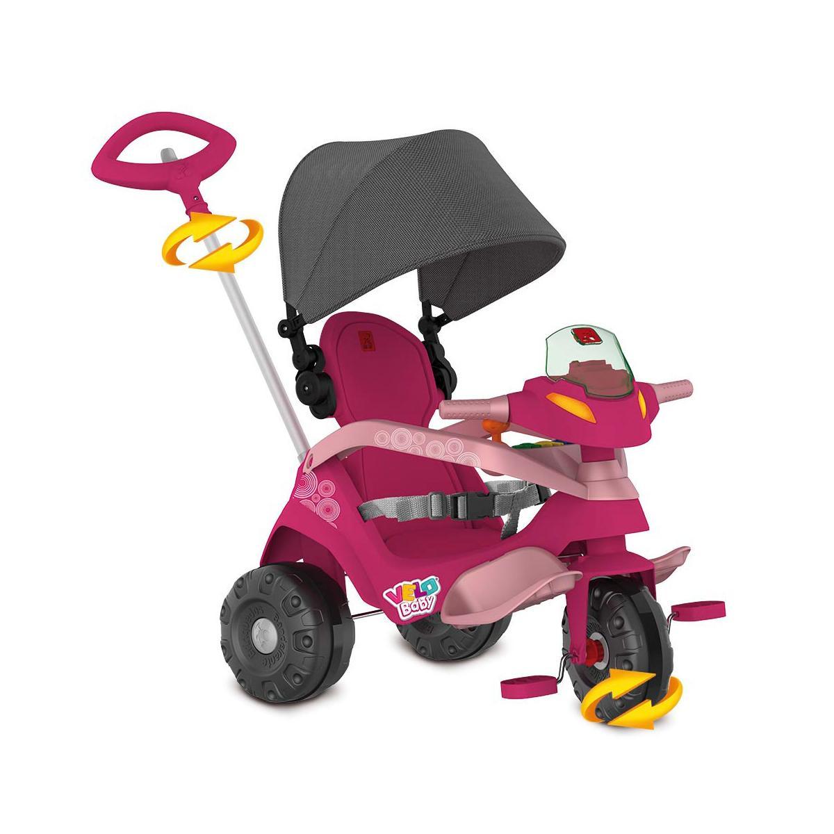 Velobaby Reclinável Com Capota Passeio & Pedal
