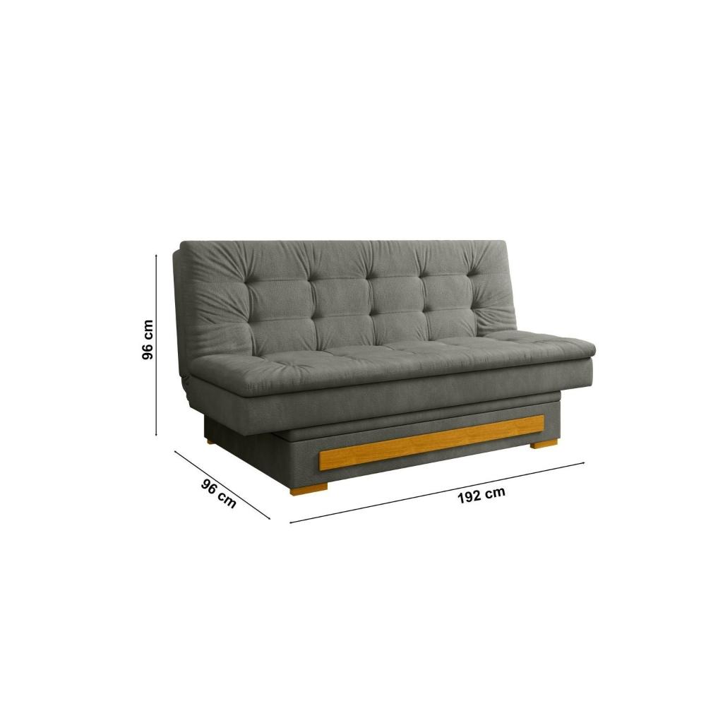 Miniatura Sofa Cama com Baú Berilo Cinza