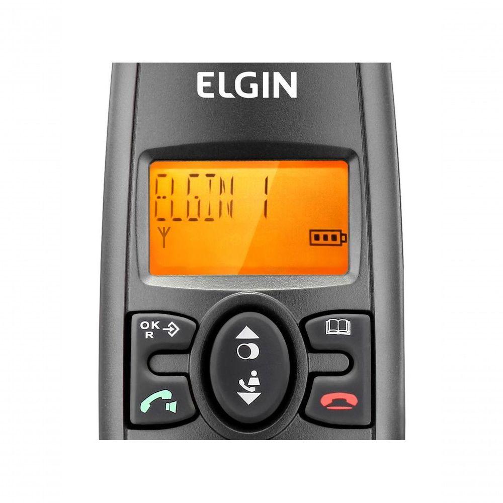 Miniatura Telefone Sem Fio Elgin Tsf-8003 Com 2 Ramais
