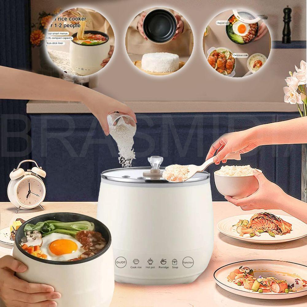 Panela Elétrica De Arroz Caldos Legumes Cerâmica Antiaderente 1,8L 110V